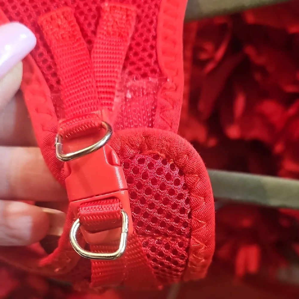 Small Red Pet Harness Size XXXS